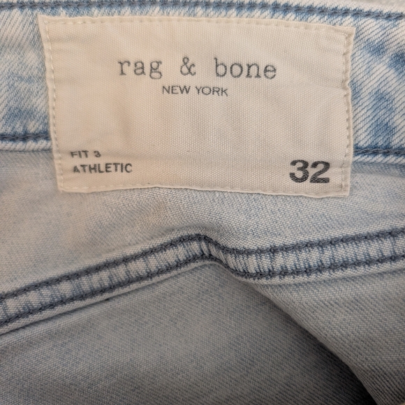 Rag & Bone Mens 32 Fit 3 Athletic Denim Blue Jeans Classic Streetwear Casual - Picture 7 of 8